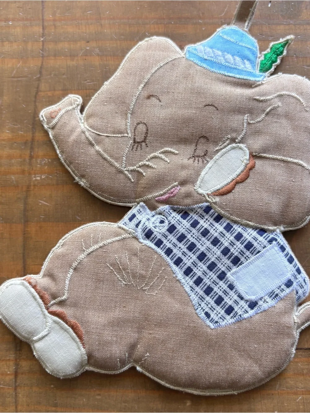 Lot of 6 VTG 1980s Padded Potholders-Elephant, Mouse, Cow, Bear-Cottagecore-NWT